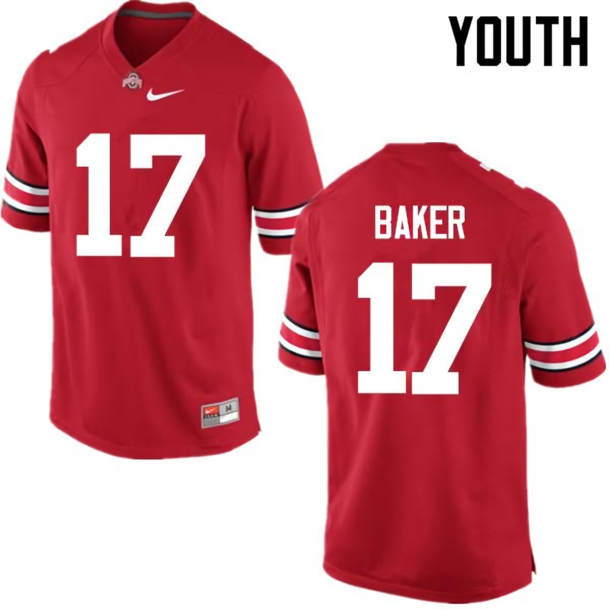 Jerome Baker Ohio State Buckeyes Youth NCAA #17 Nike Red College Stitched Football Jersey IRT5256GW